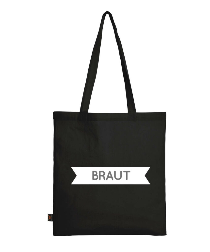 Braut Scherpe Junggesellinnenabschied - Baumwolltasche lange Henkel