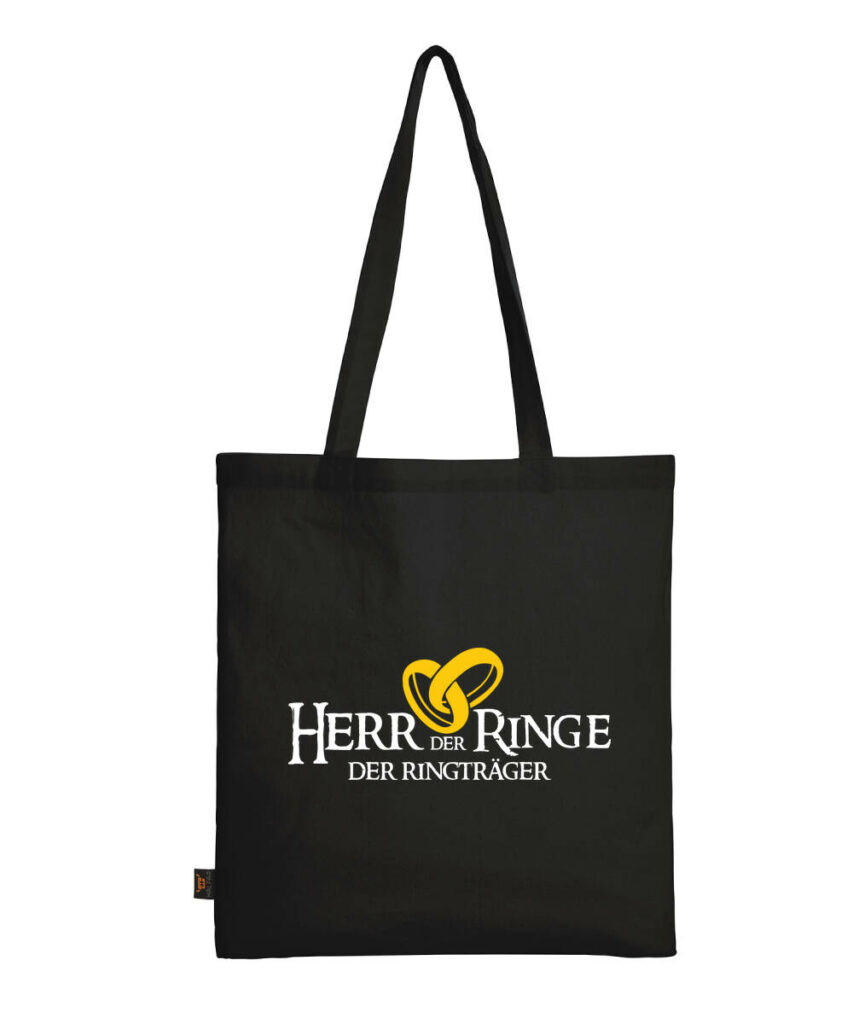 Herr der Ringe Der Ringträger JGA – Baumwolltasche mit langen Henkeln