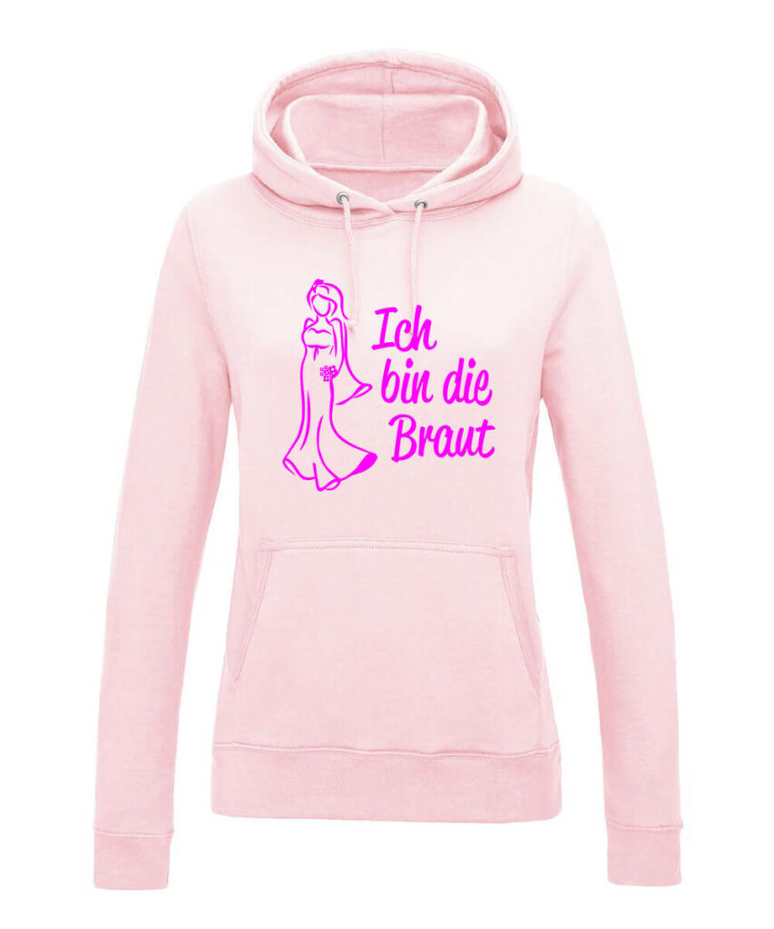 Ich Bin Die Braut Silluehette Junggesellinnenabschied - Women´s College Hoodie