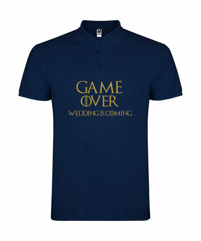 Game Over Wedding Is Coming Junggesellenabschied - Unisex Poloshirt